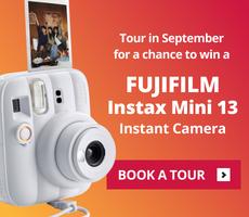 Tour in September for the chance to FUJIFILM Instax Mini 13 Instant Camera