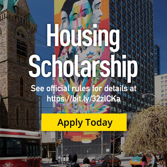Housing Scholarship. Apply Today.